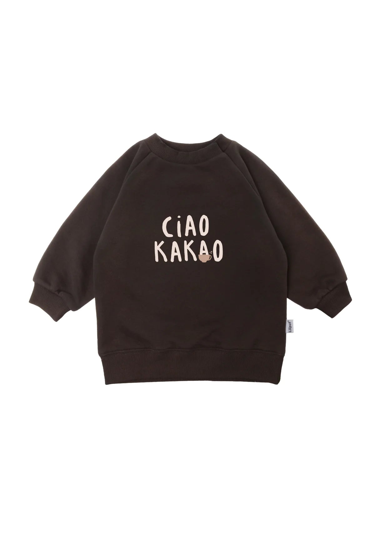 Ciao Kakao Sweatshirt Braun von Liliput – Vorderseite mit Print