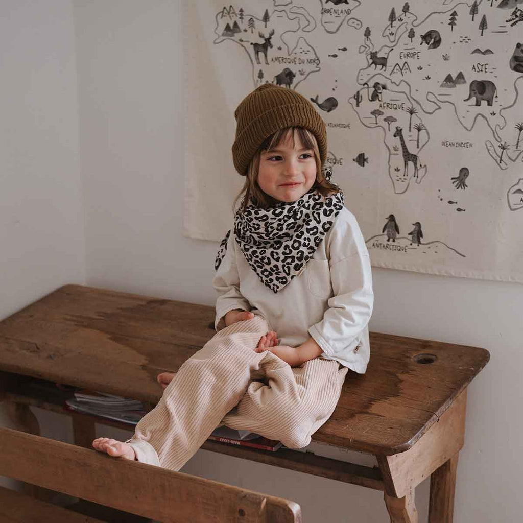 Musselin Swaddle Tuch Bianca 110x110cm I Graou Greige