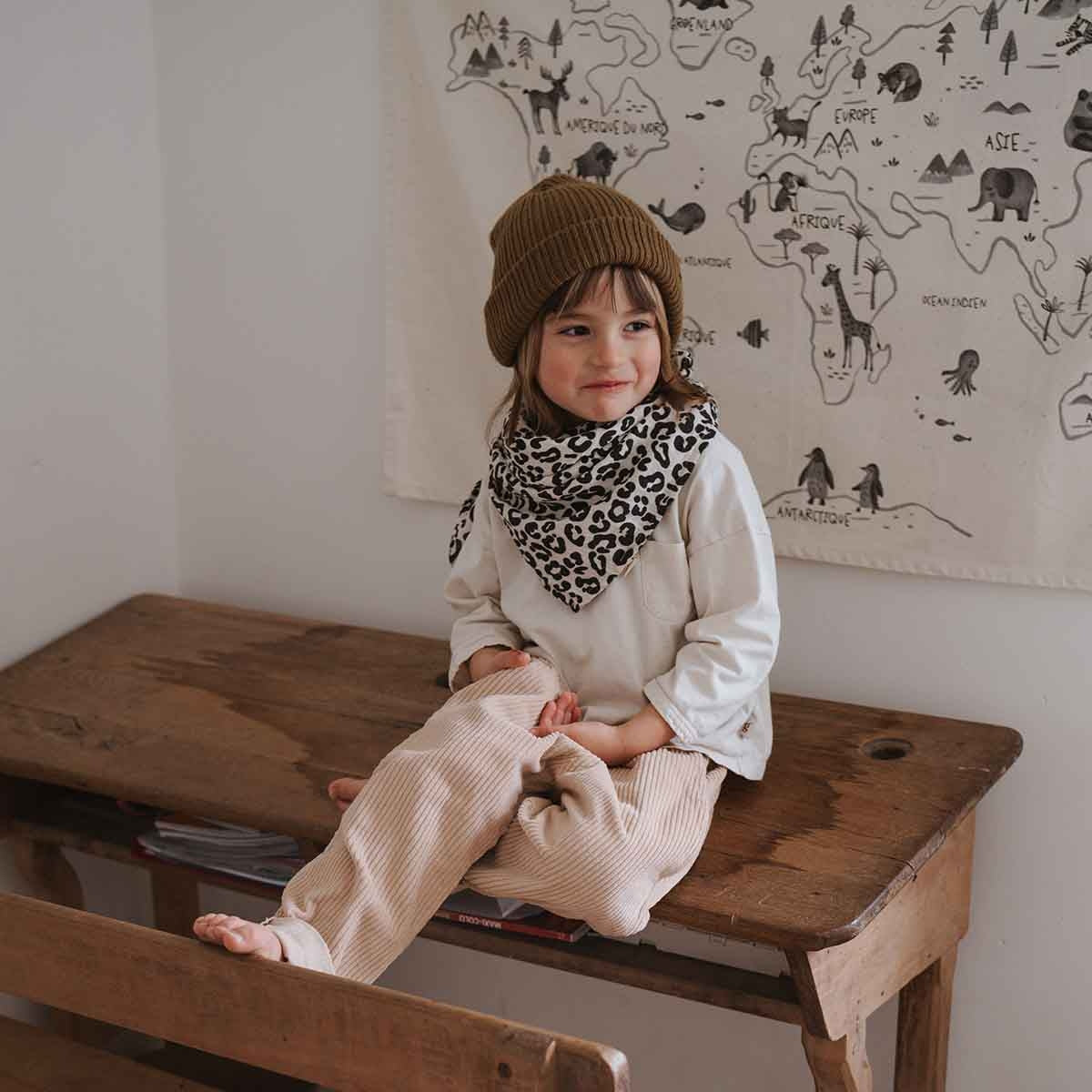 Musselin Swaddle Tuch Bianca 110x110cm I Graou Greige