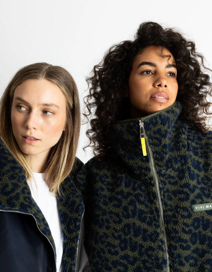 Bomber Wendeweste I Navy/Leo Navy-Olive