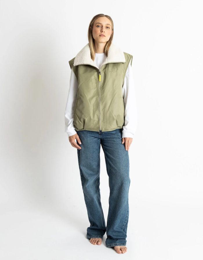 Bomber Wendeweste I Pale/Olive Sand