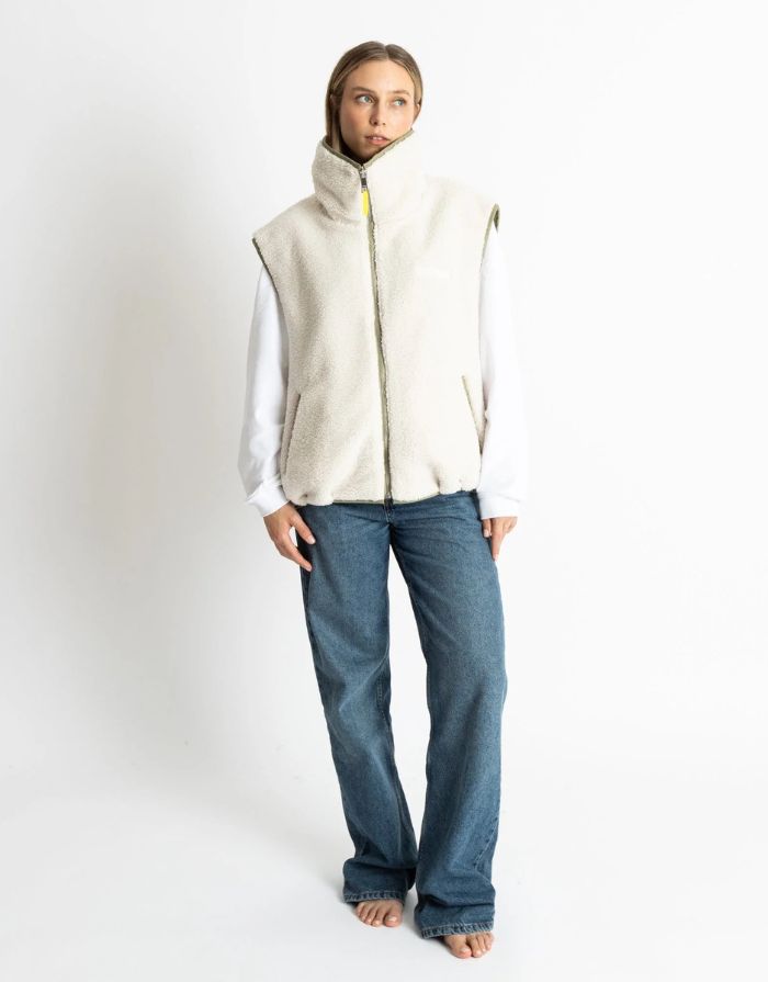 Bomber Wendeweste I Pale/Olive Sand