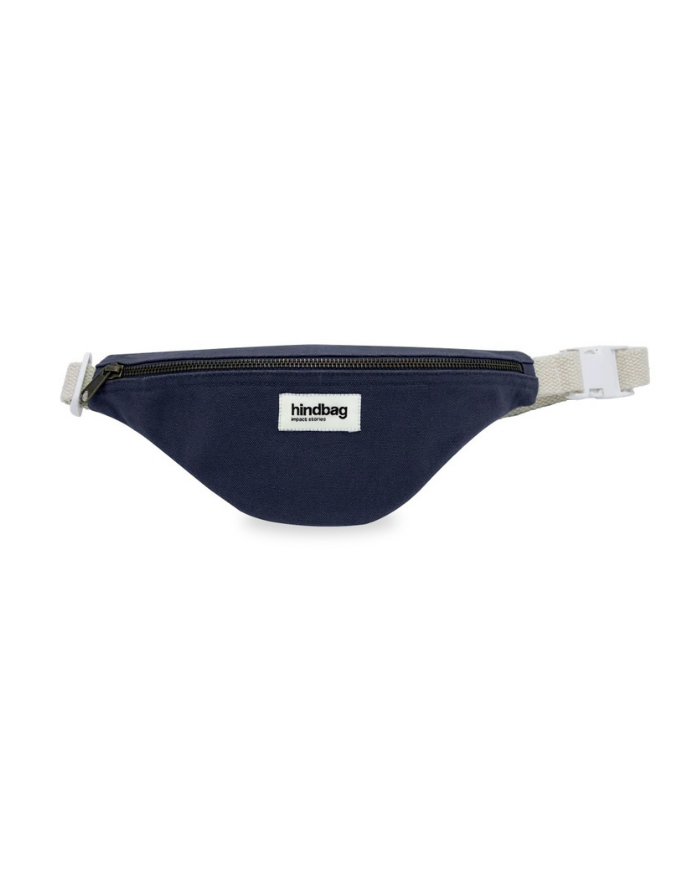 Hindbag Kinder Bauchtasche Augustin in Navy aus GOTS-zertifizierter Bio-Baumwolle mit verstellbarem Gurt