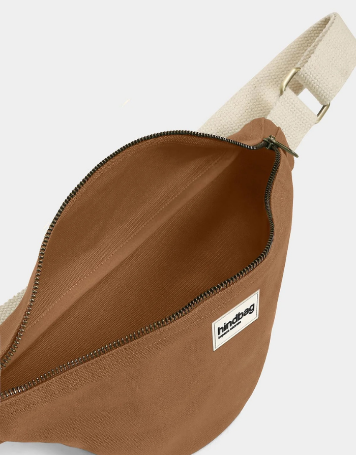 Hindbag Olivia Fanny Pack in Cannelle aus GOTS-zertifizierter Bio-Baumwolle mit verstellbarem Schultergurt