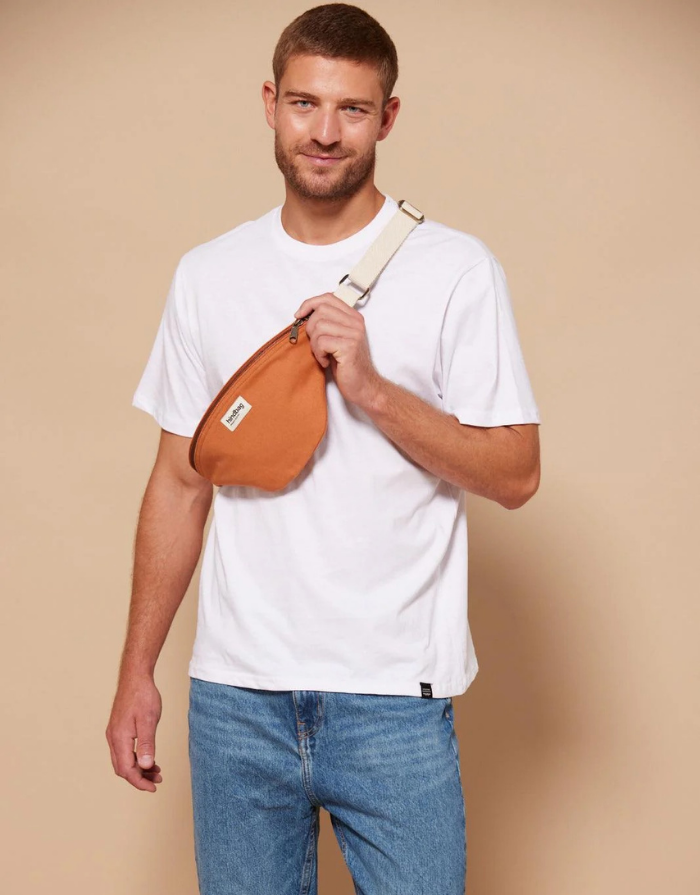 Hindbag Fanny Pack Olivia in Siena aus GOTS-zertifizierter Bio-Baumwolle mit verstellbarem Schultergurt