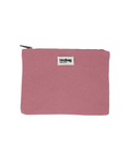 Hindbag Kosmetiktasche Ema in Blush aus GOTS-zertifizierter Bio-Baumwolle mit gemustertem Innenfutter
