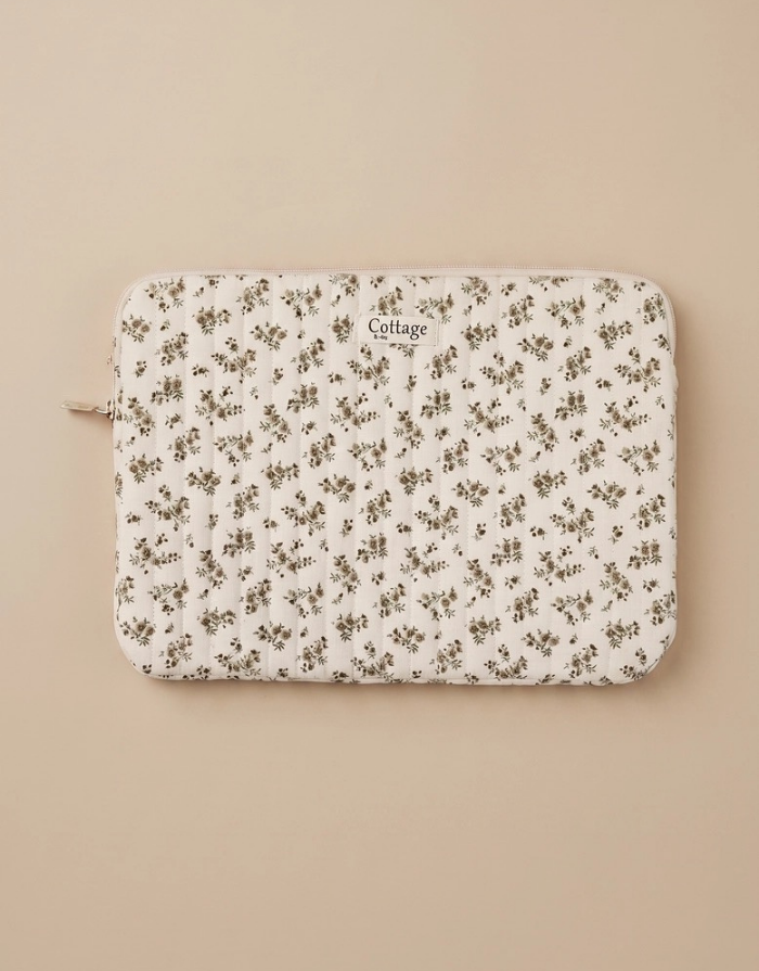 Royal Marais Laptoptasche in Bouquet Taupe aus Baumwolle für MacBook Air 13 Zoll