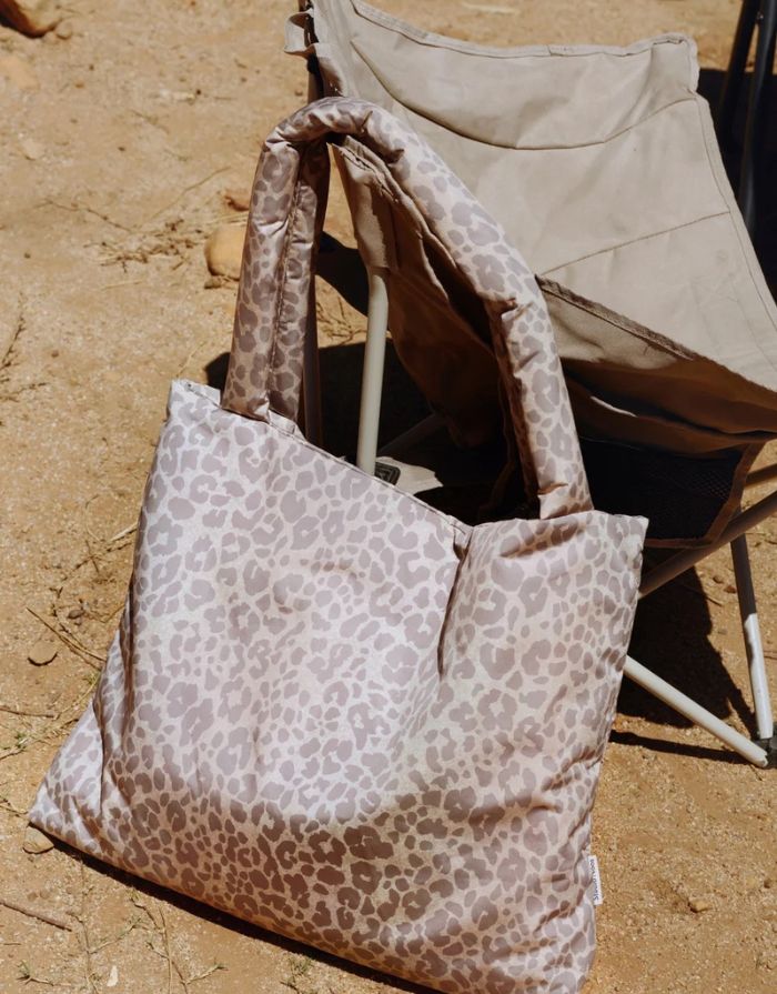 Tasche Puffy I Beige Leopard