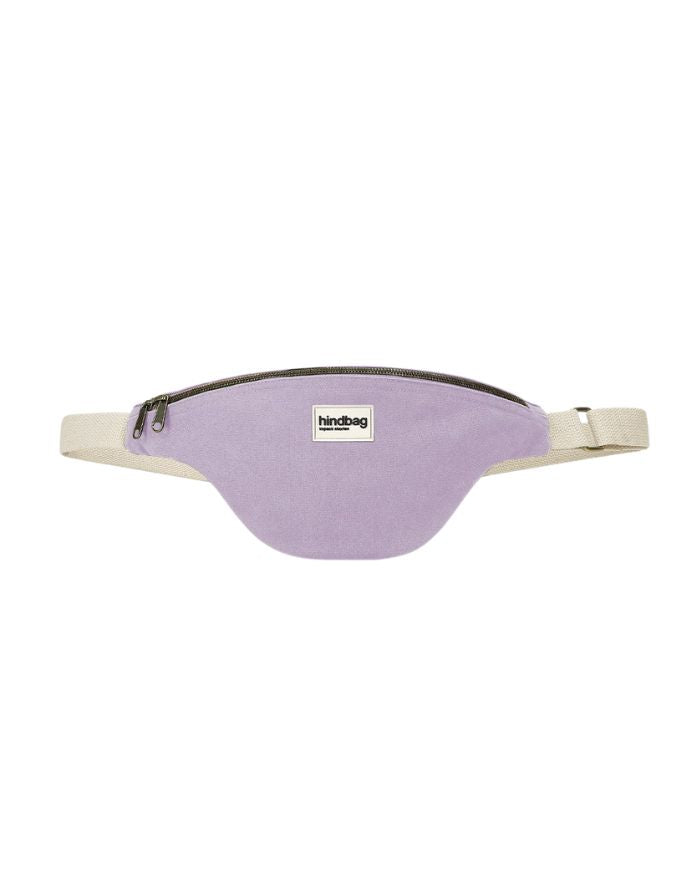 Hindbag Fanny Pack Olivia in Lila aus Bio-Baumwolle mit verstellbarem Gurt.