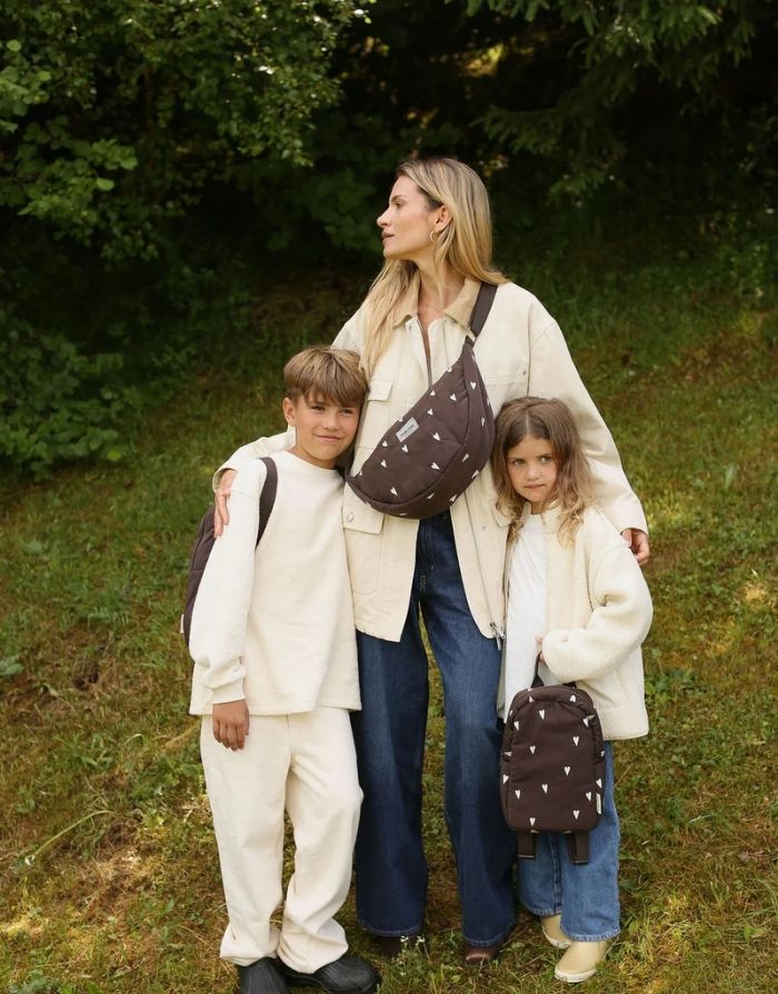 Tasche Fanny Pack Puffy I Brown Hearts