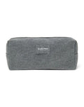 Studio Noos Denim Grey Pouch – vielseitige Kosmetiktasche und Windeltasche aus 100% Baumwolle, praktische Aufbewahrungstasche in Grau, Maße 9x24x9 cm.
