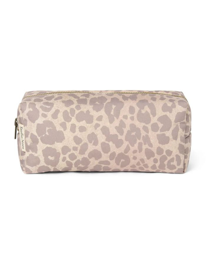Kosmetiktasche von Studio Noss in Puffy mit Leo Muster in Beige