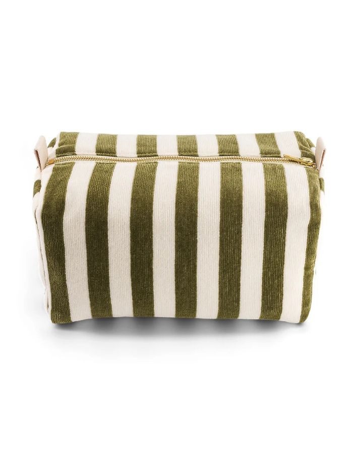 Kulturtasche Frottee Vic Stripes I Khaki