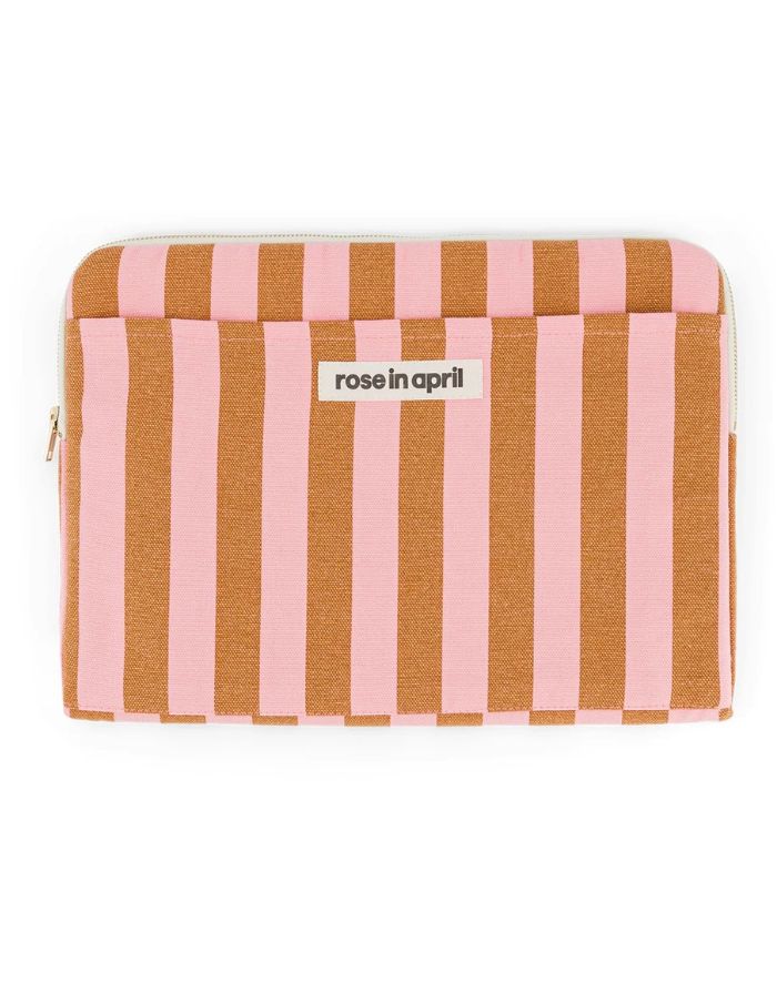 Laptophülle Octava 13/14“ Stripes I Caramel/Strawberry