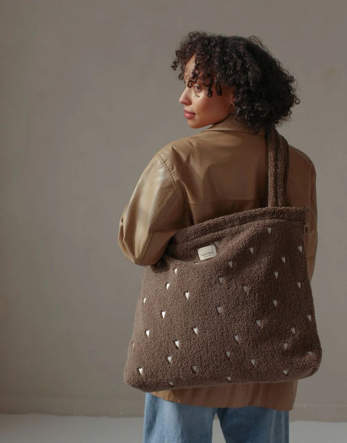 Wickeltasche Teddy I Brown Hearts