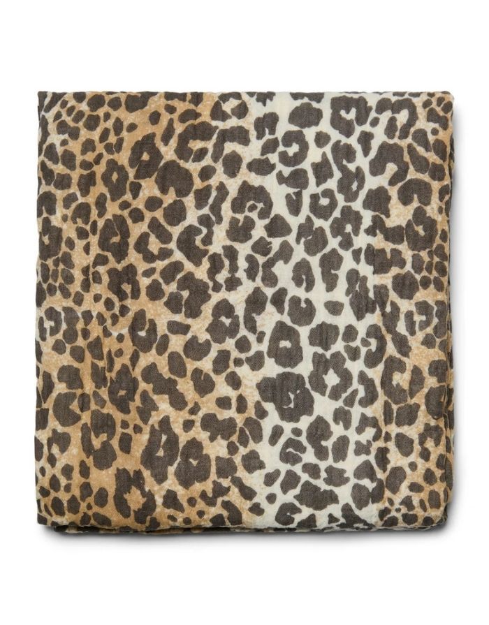 Studio Noos Musselin Swaddle Leopard-Muster, 120x120 cm aus 100 % Bio-Baumwolle – vielseitig als Tuch oder Accessoire.