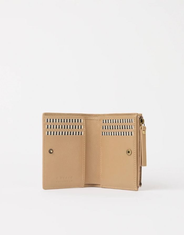Jamie Wallet Woven I Dark Sand