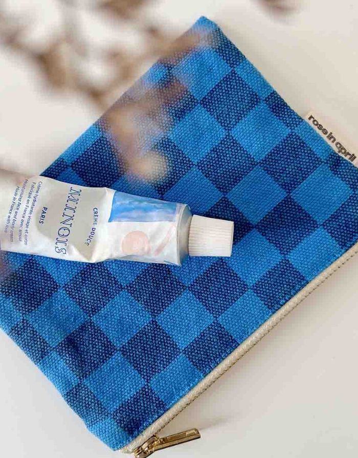 Purse Marie I Checks Blue Greek Navy