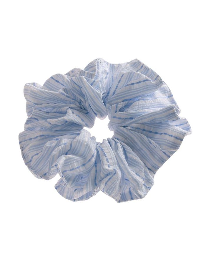  Pastellfarbenes elastisches Scrunchie in Hellblau