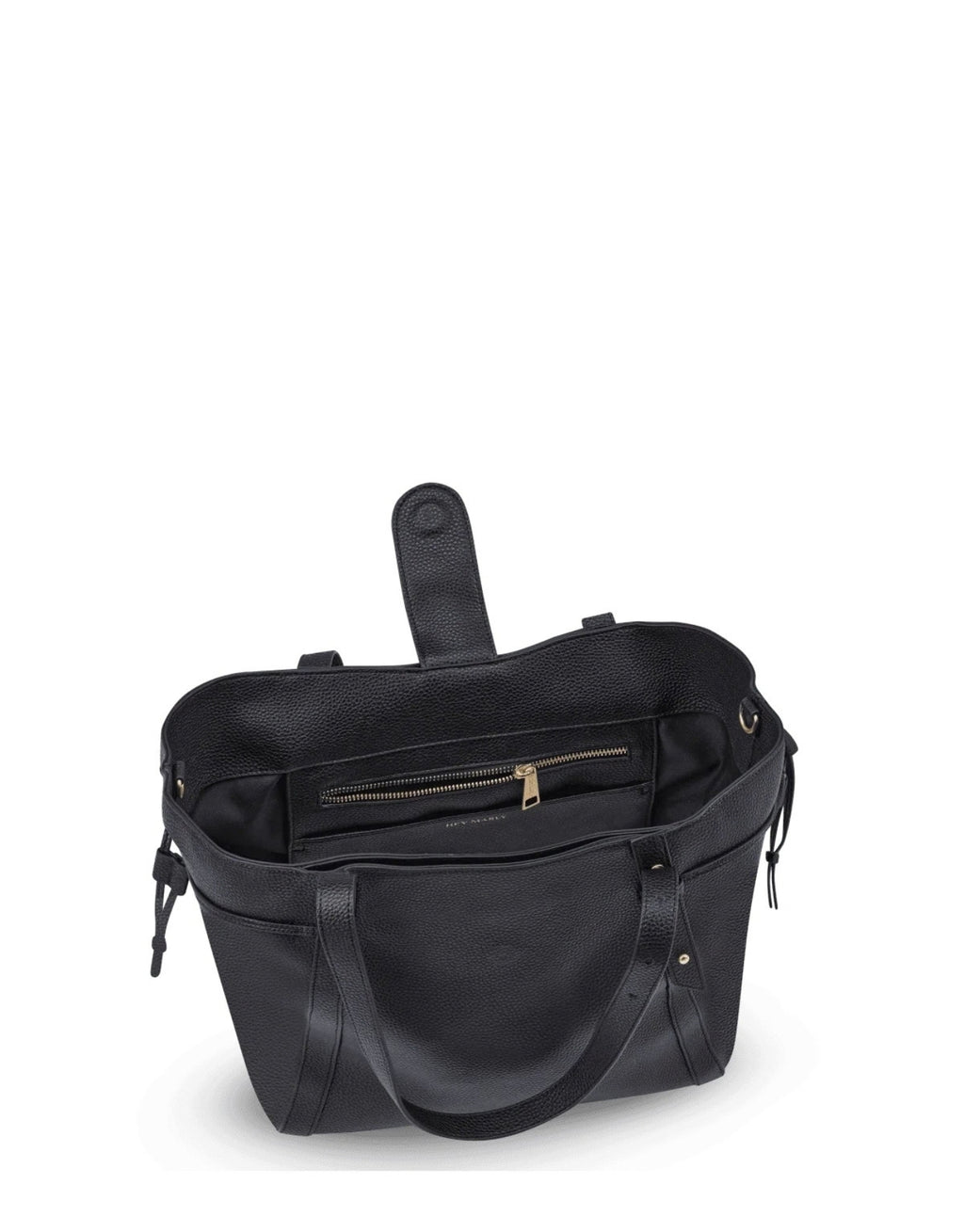 Hey Marly Pretty Wonder M Shopper mit wandelbarer Form, verstellbaren Henkeln, matt-goldfarbenen Details und Platz für einen Laptop von oben