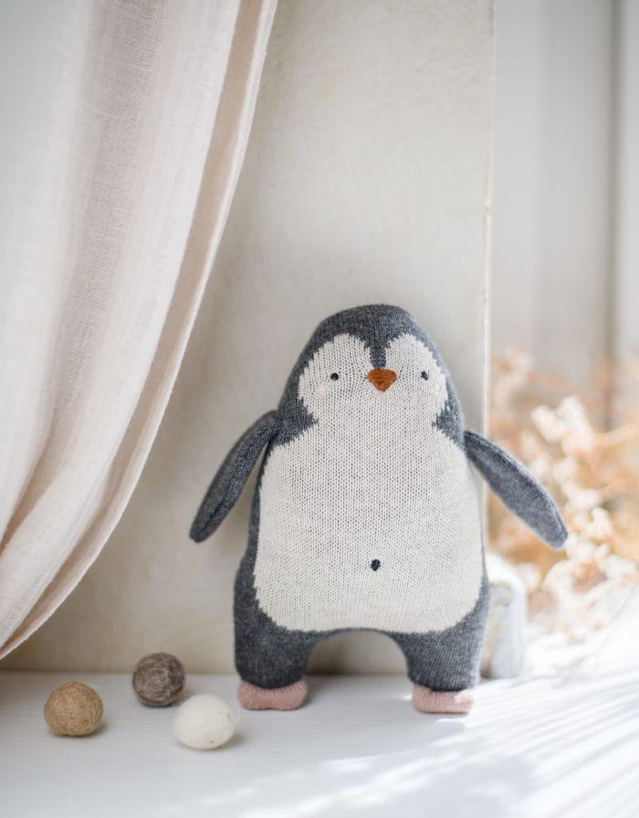 Rassel Pinguin I Graumeliert