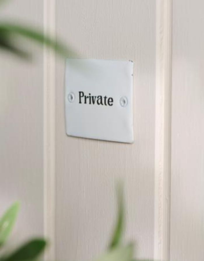 Schild Emaille I Private