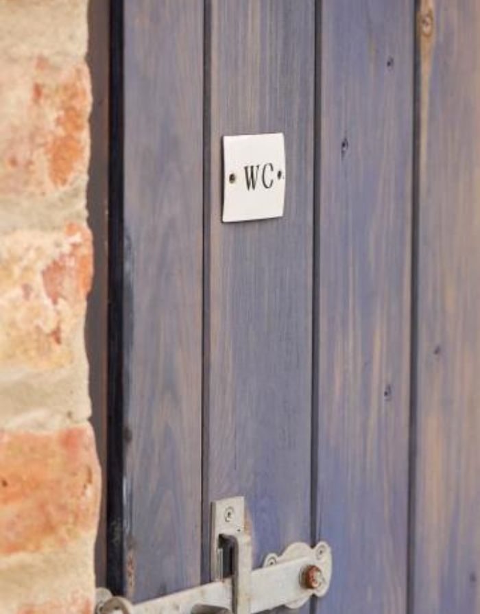 Schild Emaille I WC