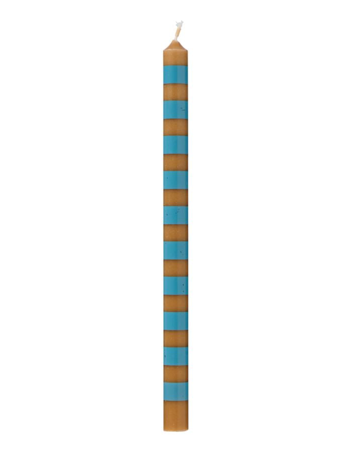 Kerze ø 1,3cm H20cm I Honig/Blau