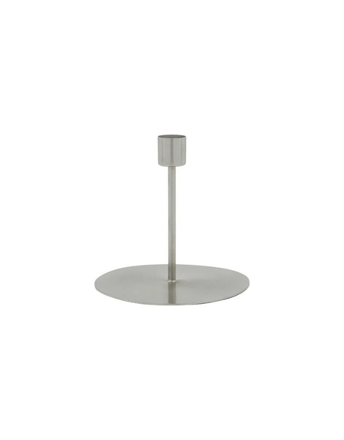 Kerzenhalter Anit von House Doctor aus Eisen mit Silber-Finish im industriell-eleganten Design.