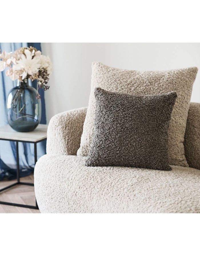  House Nordic Kissen Tavira Bouclé, quadratisches Bouclé-Kissen in 45x45 cm.