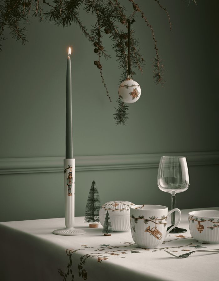 Kerzenständer Hammershøi Christmas H 20cm I Weiß