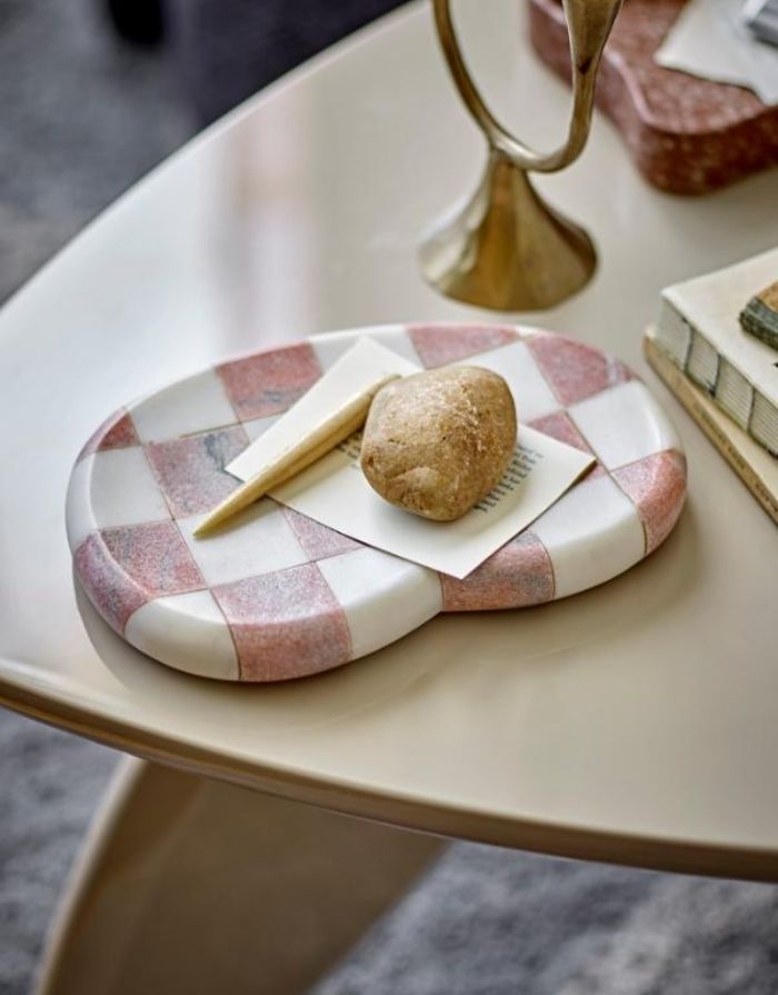 Marmor Tablett Petrea I Rose