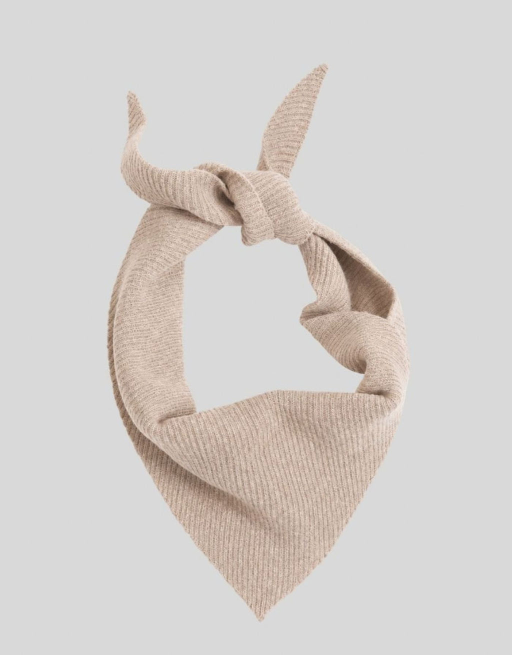 Hell beige-grau melierter Schal Lowee von MSCH Copenhagen in Warm Light Grey Melange aus 100 % RWS-zertifizierter Merinowolle.