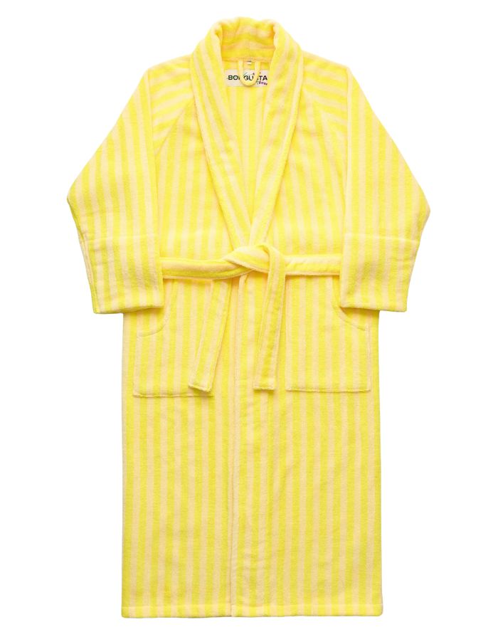 Bademantel Naram I Pristine/Neon Yellow