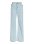 MSCH Copenhagen Jeans Solia Ada HW Wide Light Blue Wash mit hoher Taille und weitem Bein in hellblauem Denim.