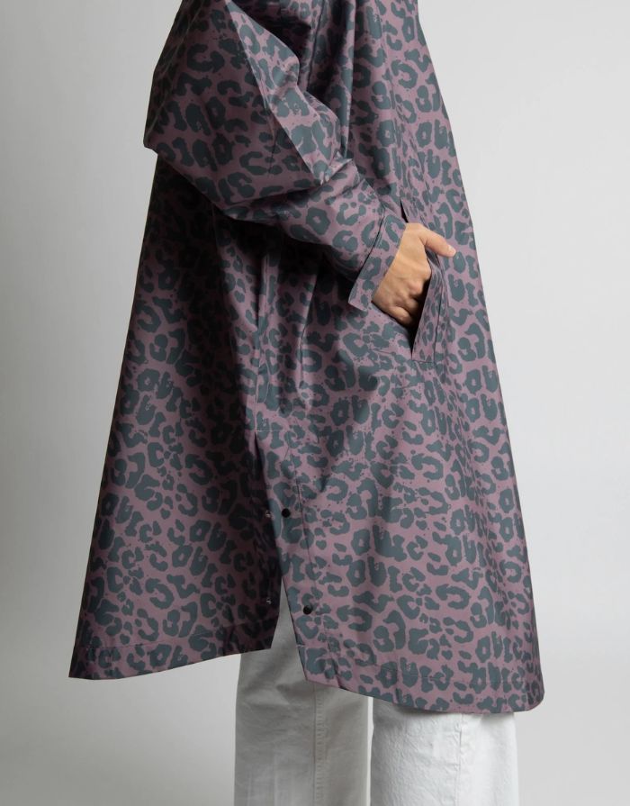 Raincoat I Leo Splashes/Dark Grey - Ash Plum