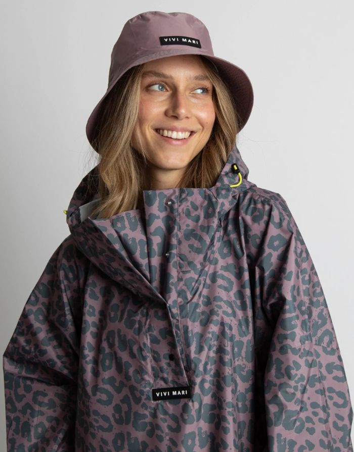 Raincoat I Leo Splashes/Dark Grey - Ash Plum