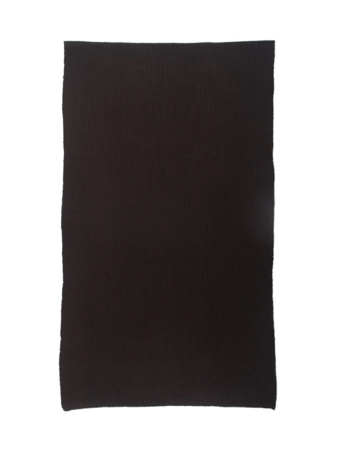 PHANIE Schal Rippstrick in Brown aus Acryl-Woll-Mischung mit einfarbiger Rippstruktur