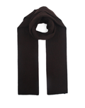 PHANIE Schal Rippstrick in Brown aus Acryl-Woll-Mischung mit einfarbiger Rippstruktur