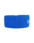 Popeia Stirnband Blau aus 100 % Merinowolle, Made in Germany.
