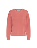 MSCH Copenhagen Sweatshirt Ima Q Faded Rose in Rosa mit Rundhalsausschnitt und lockerer Passform.