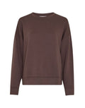 Ima Q Sweatshirt von MSCH Copenhagen in der Farbe Hot Fudge als Freisteller von vorne
