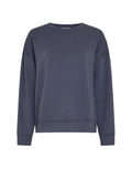 Ima Q Sweatshirt von MSCH Copenhagen in der Farbe India Ink als Freisteller von vorne