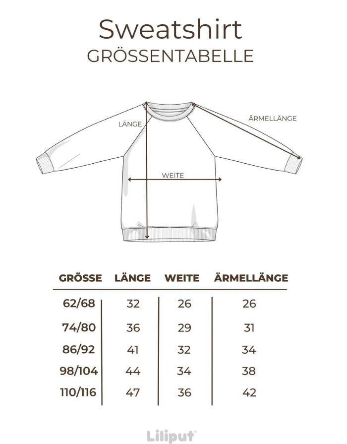 Liliput Sweatshirt Mini Schleife beige mit rotem XMAS-Schleifenprint, Kids-Sweater für Mini & Me Looks.