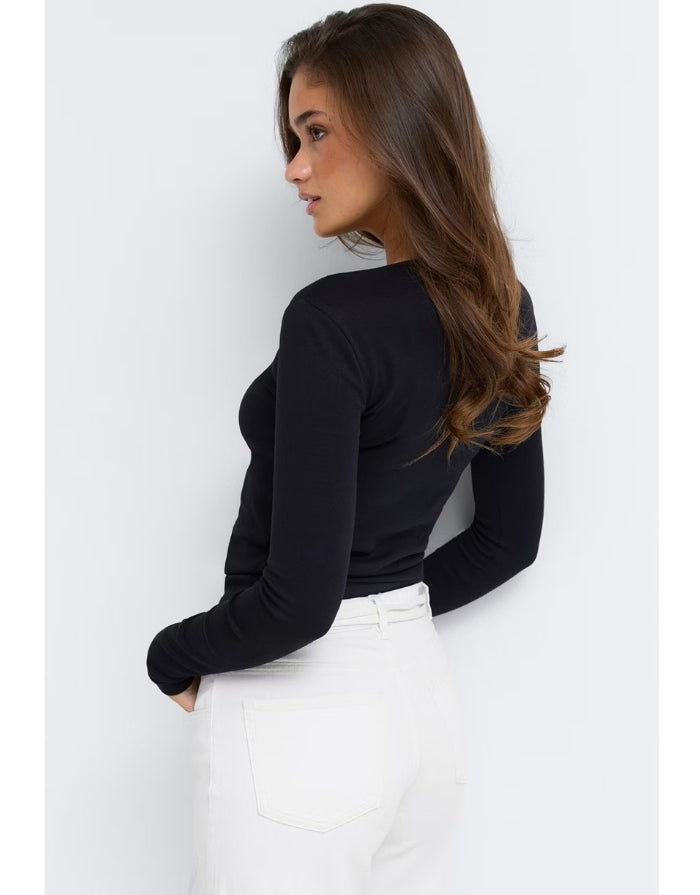 Longsleeve Top Tight fit  I Black