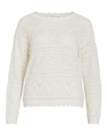 Vizueta Boatneck Knit Top I Cloud Dancer