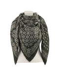 Tuch Paisley in Khaki mit klassischem Paisley-Muster aus Viskose-Woll-Mischung