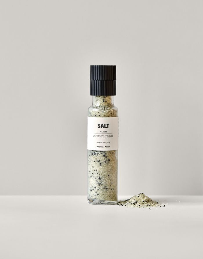 Nicolas Vahé Salz Wasabi – Meersalz mit Wasabi und schwarzem Sesam, 300 g.