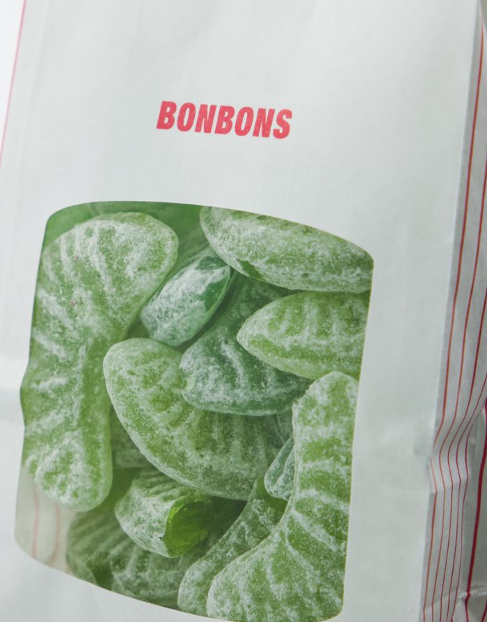 Nicolas Vahé Bonbons Apple – frische Hartkaramellen mit grünem Apfelgeschmack, 150 g.