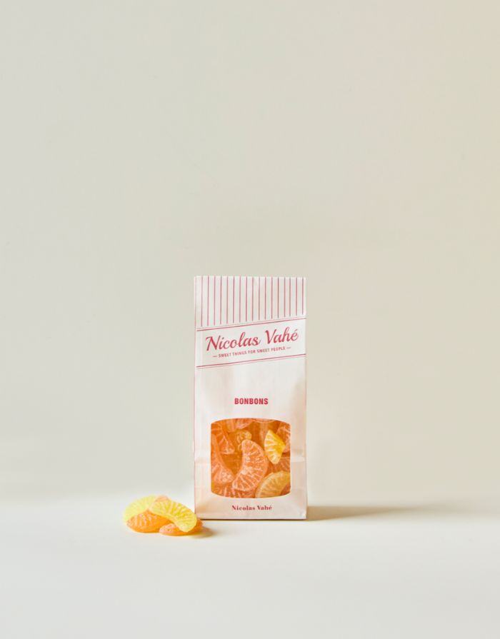 Nicolas Vahé Bonbons Citrus – Zitronen- und Orangen-Hartkaramellen, 150 g.